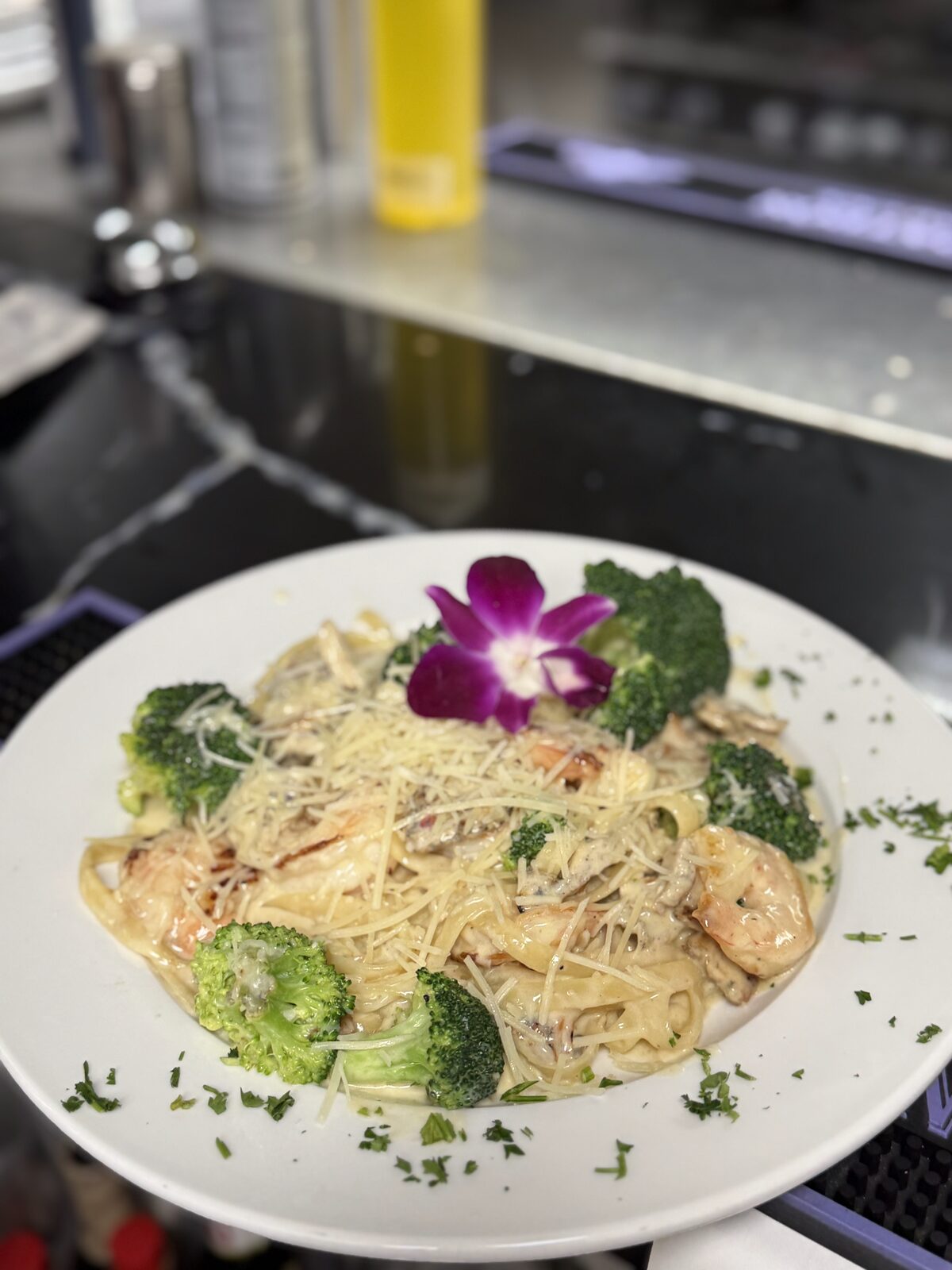 Plate from the Pasta y Chile kitchen