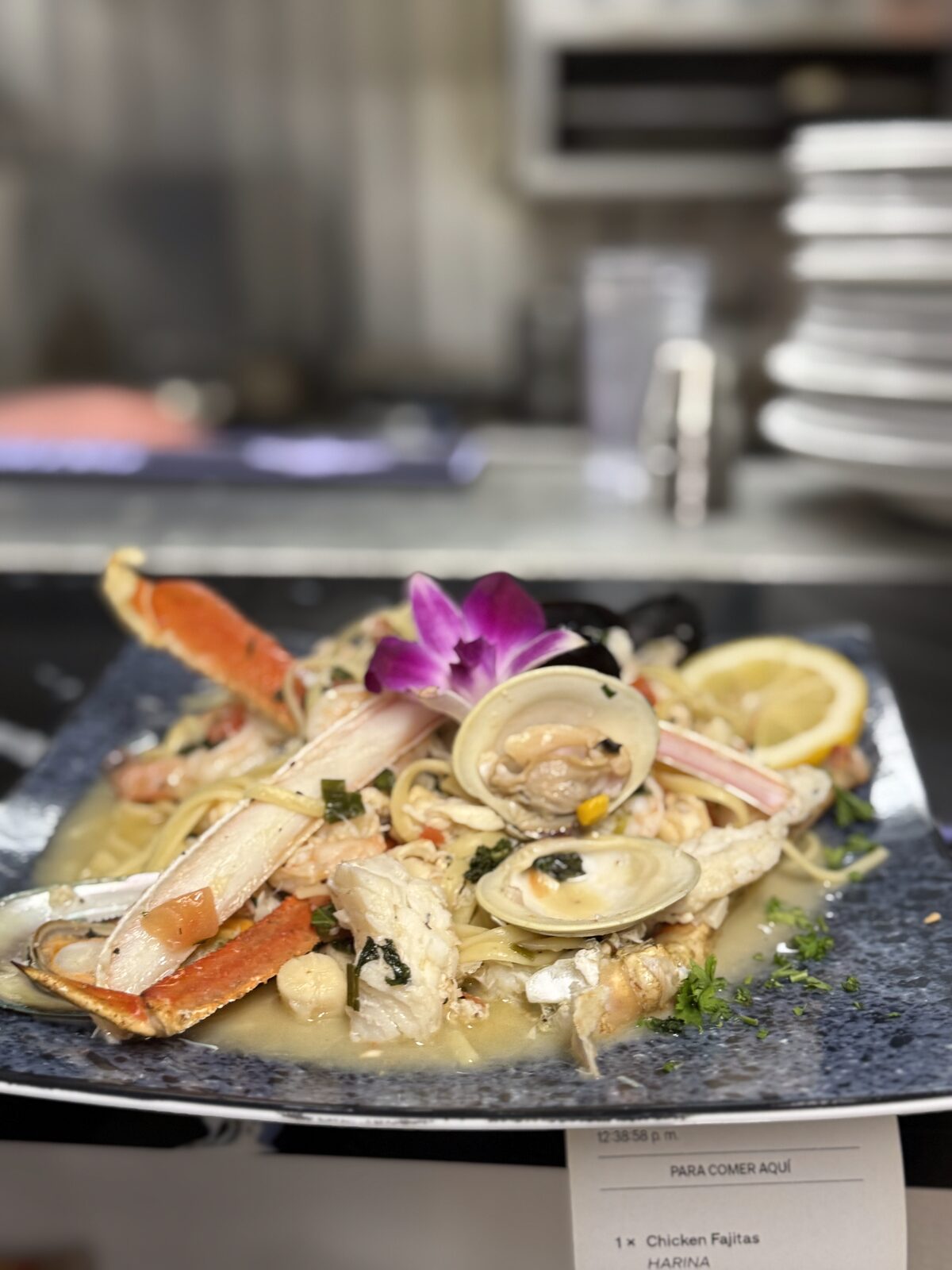 Plate from the Pasta y Chile kitchen