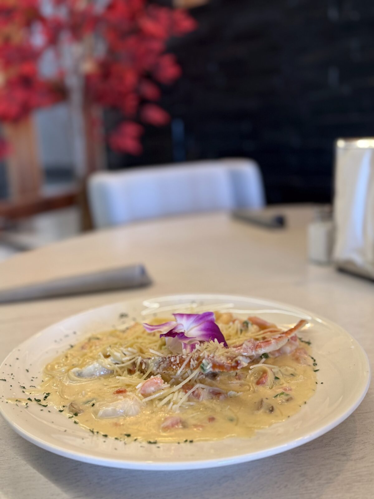 Plate from the Pasta y Chile kitchen