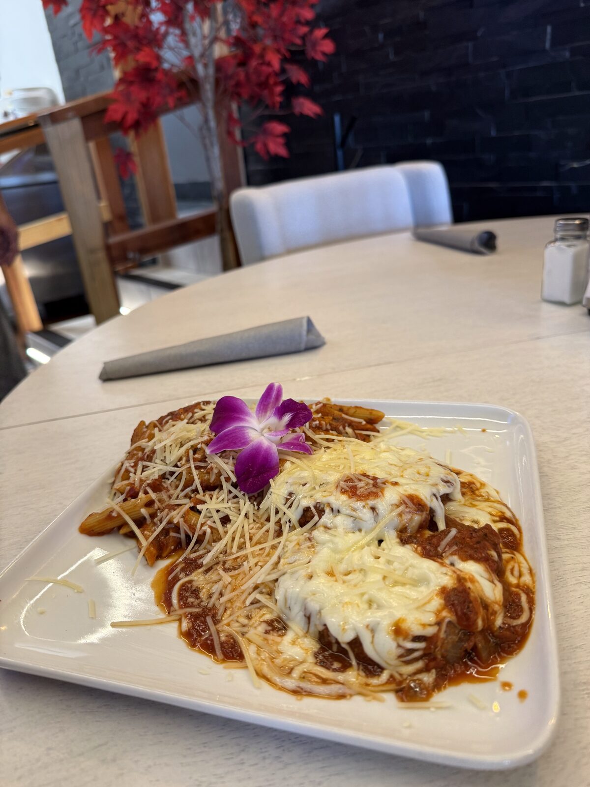 Plate from the Pasta y Chile kitchen