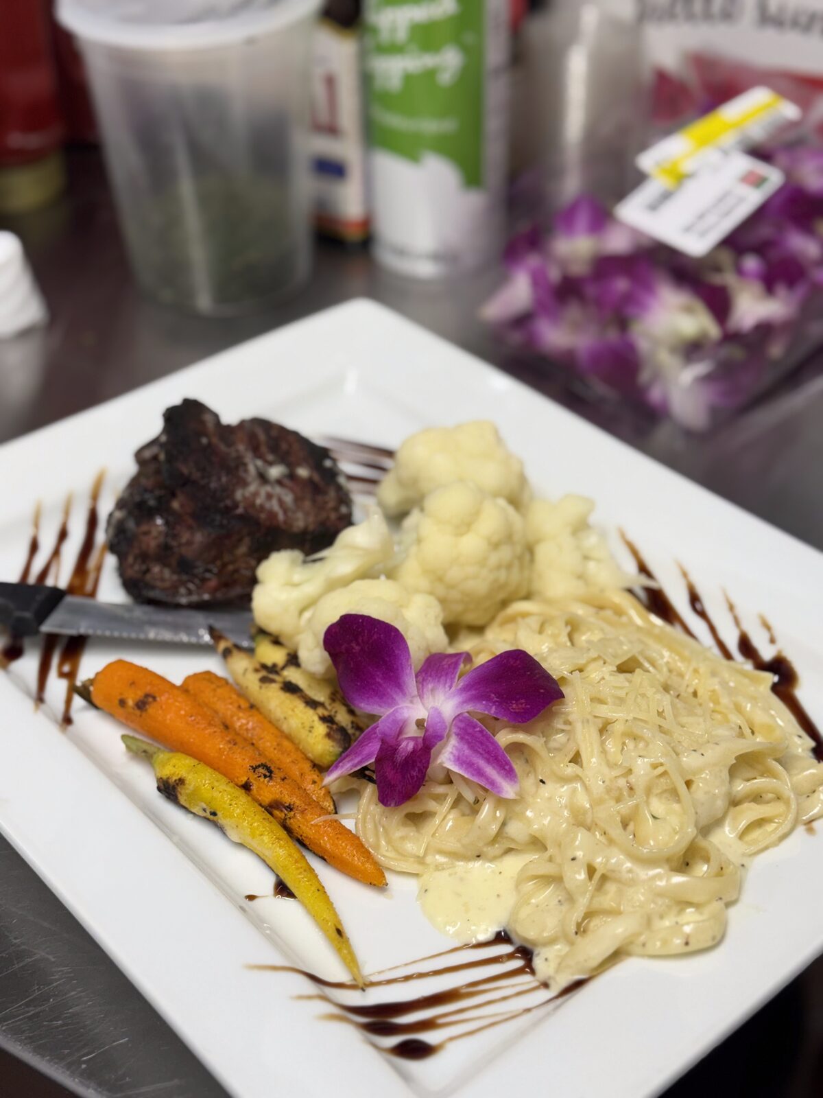 Plate from the Pasta y Chile kitchen