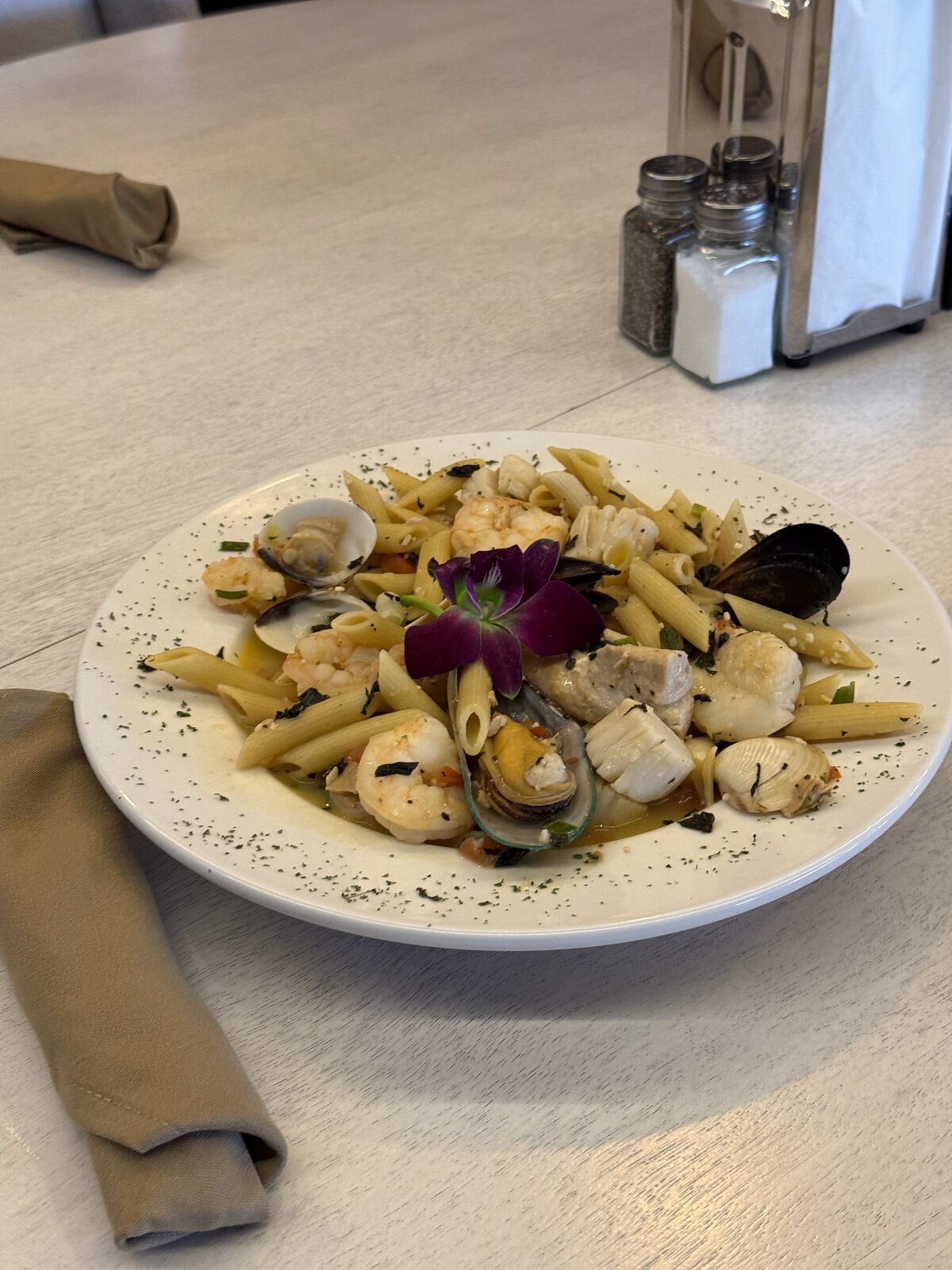 Plate from the Pasta y Chile kitchen