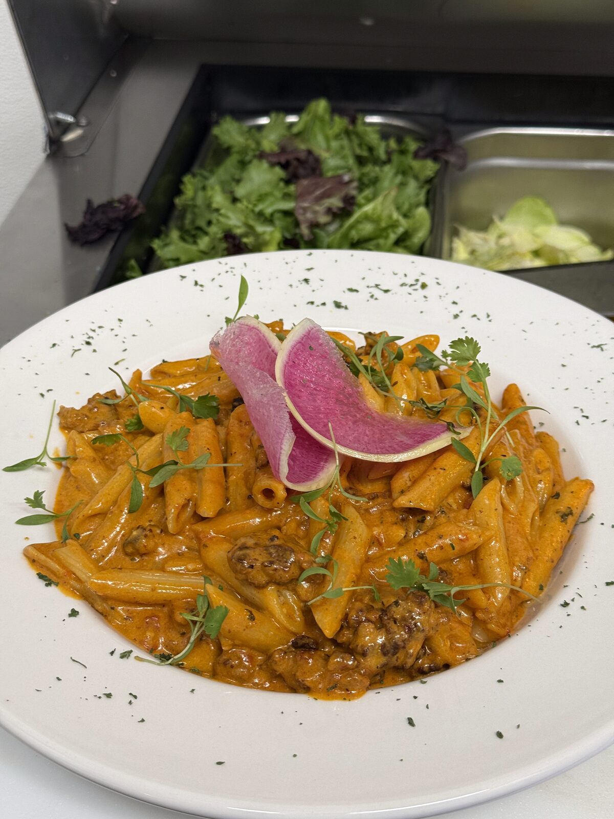 Plate from the Pasta y Chile kitchen
