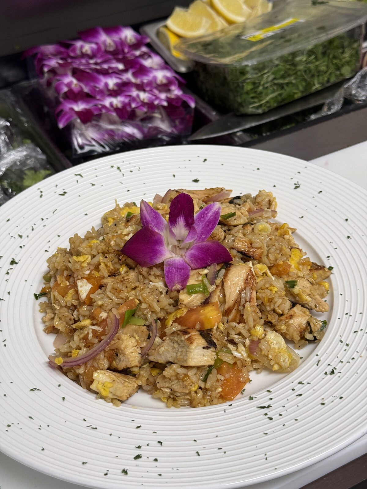 Plate from the Pasta y Chile kitchen